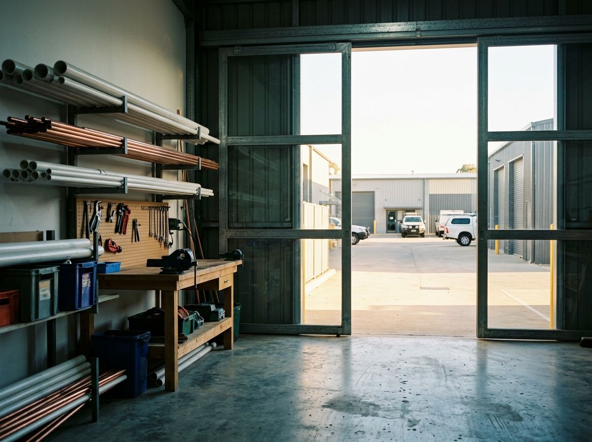 An open workshop door showing a clear path forward for RPL plumbing assessment in the ACT.