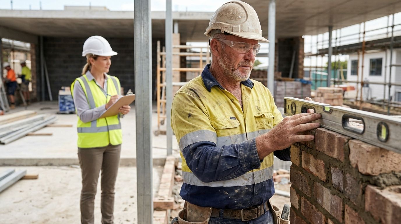 Experienced Queensland tradesperson on site representing QBCC trading license audit risk
