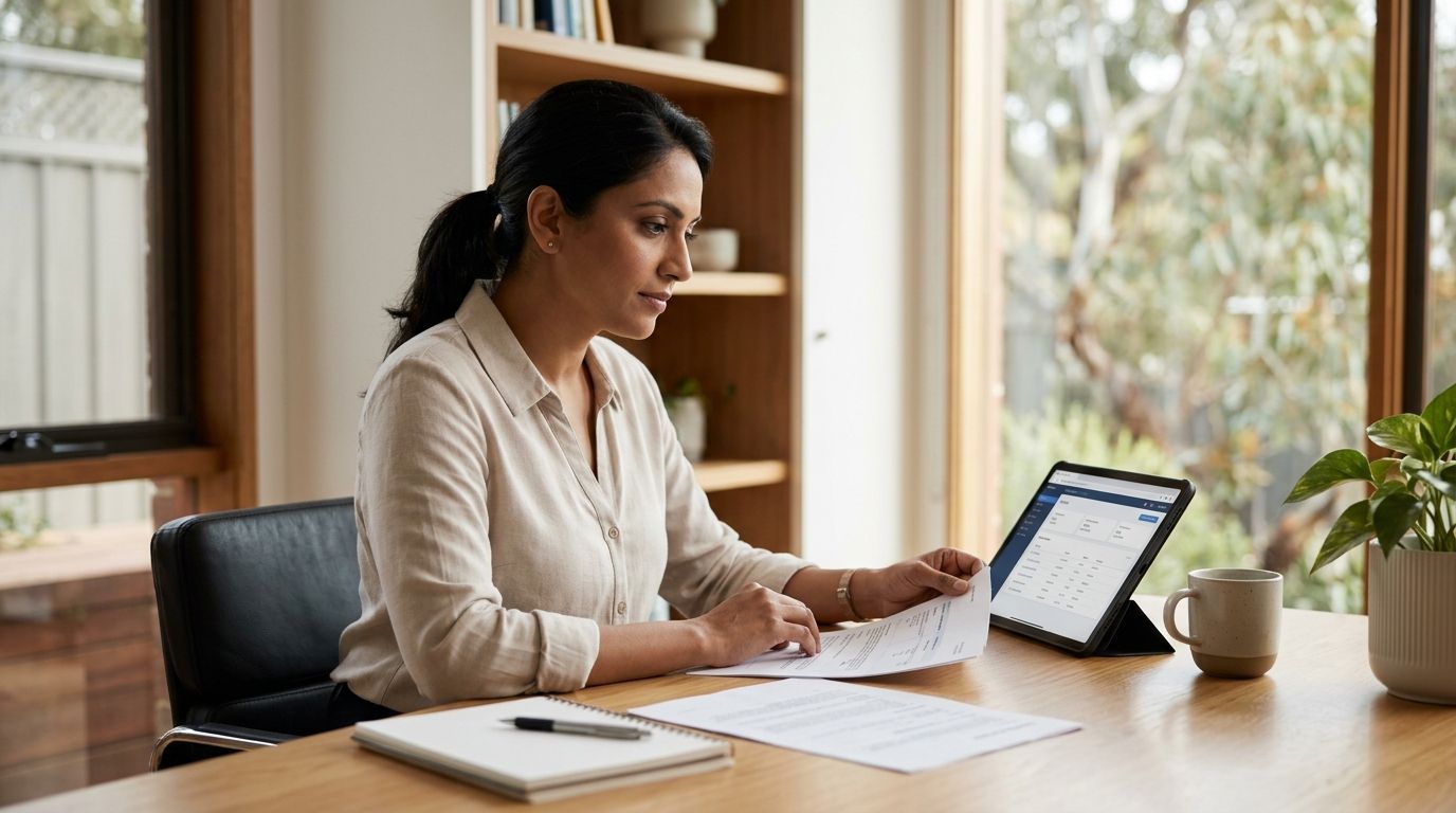 Overseas-trained disability support worker reviewing NDIS qualification requirements in Australia