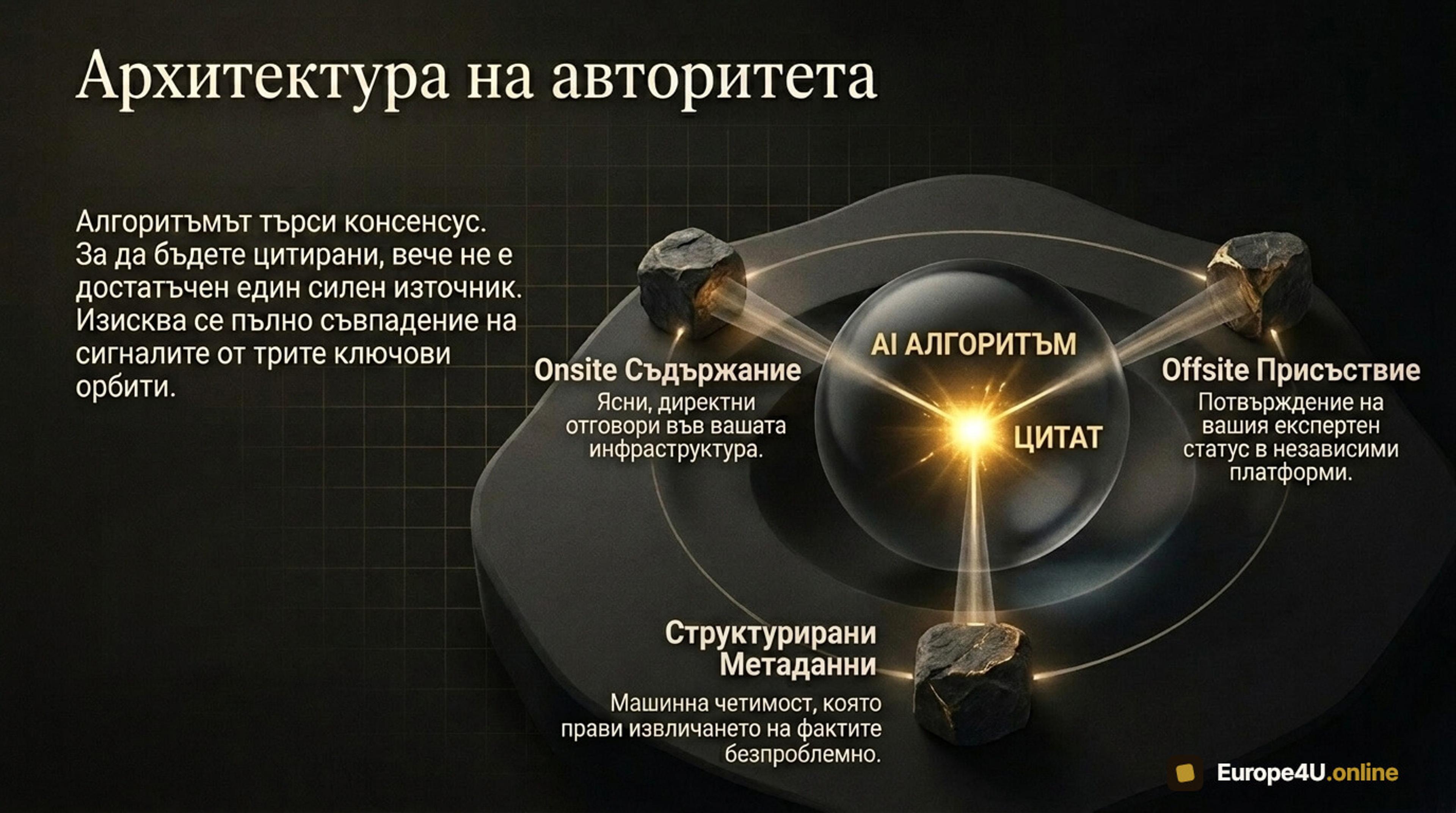 Архитектура на авторитета - какво е нужно, за да бъдете цитирани и посочени като верния отговор на въпросите на клиента.