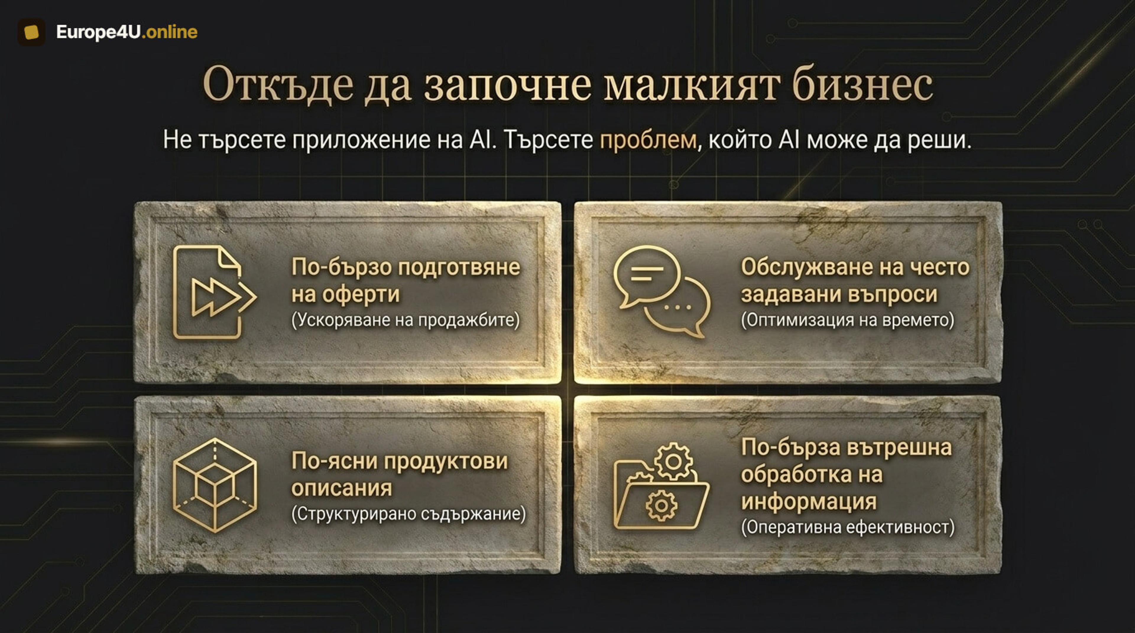 From where to begin with AI