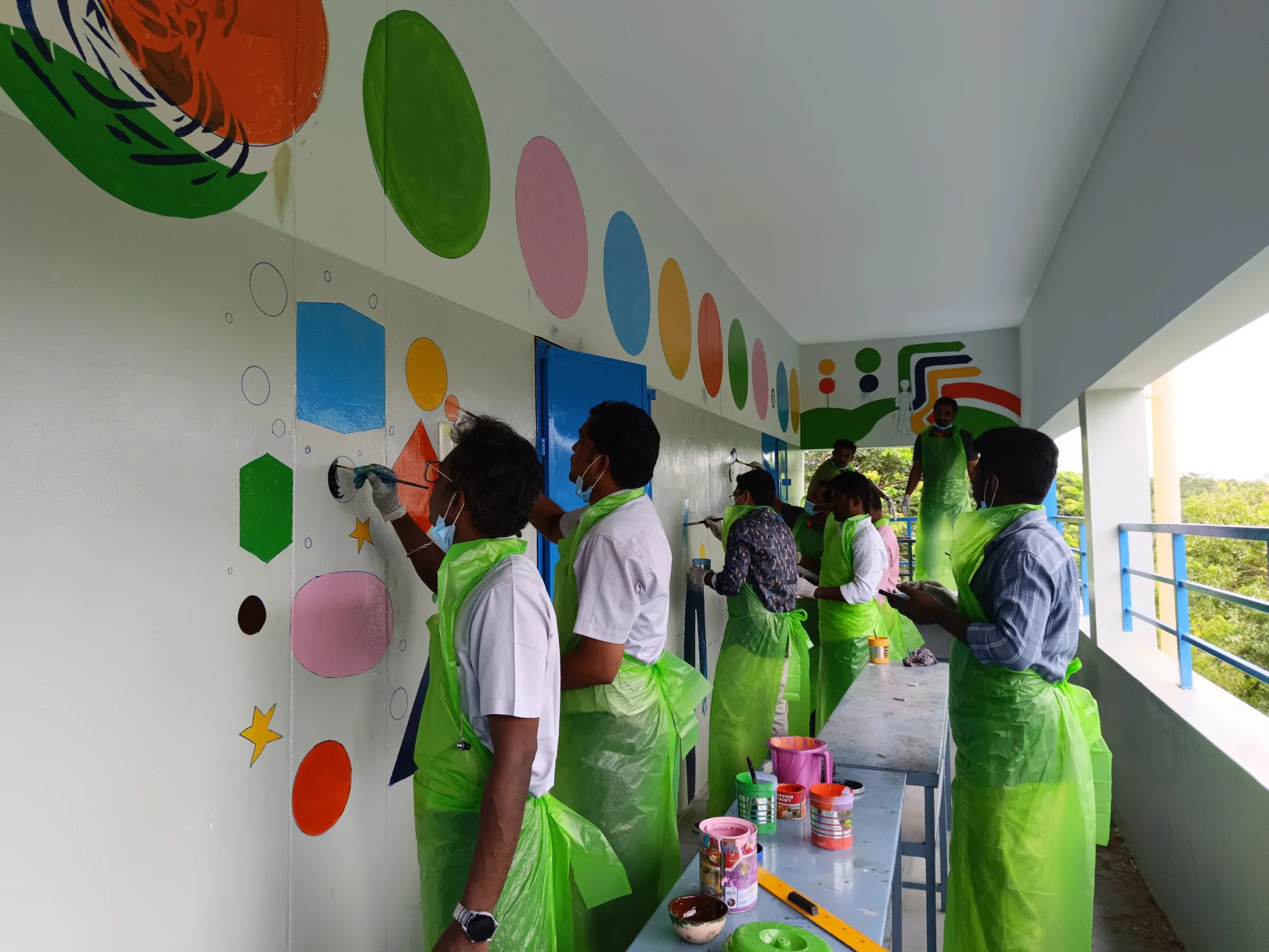 Mural Art at VRT GHSS, Anaimalai