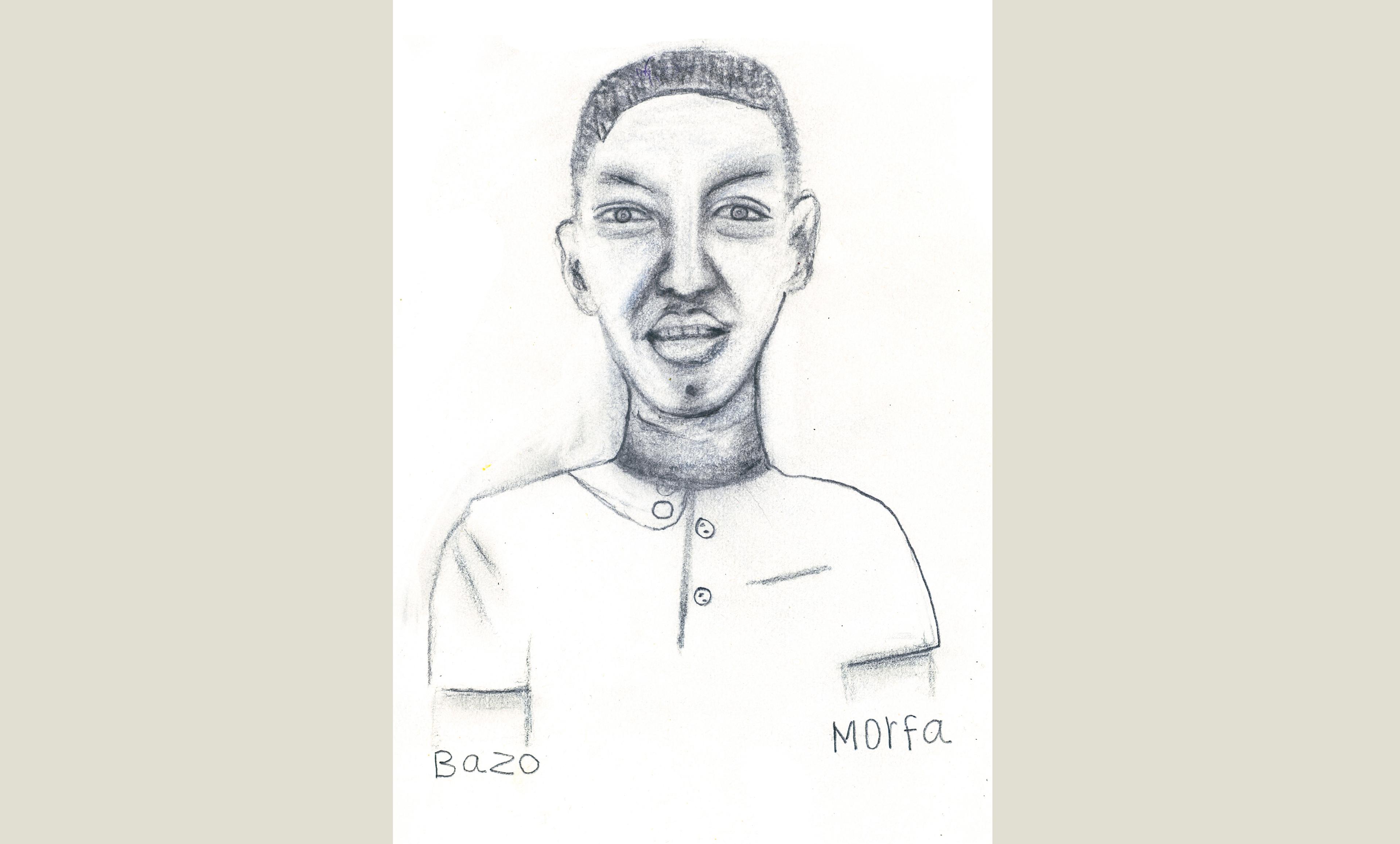 pencil sketch drawing/ portrait of a man