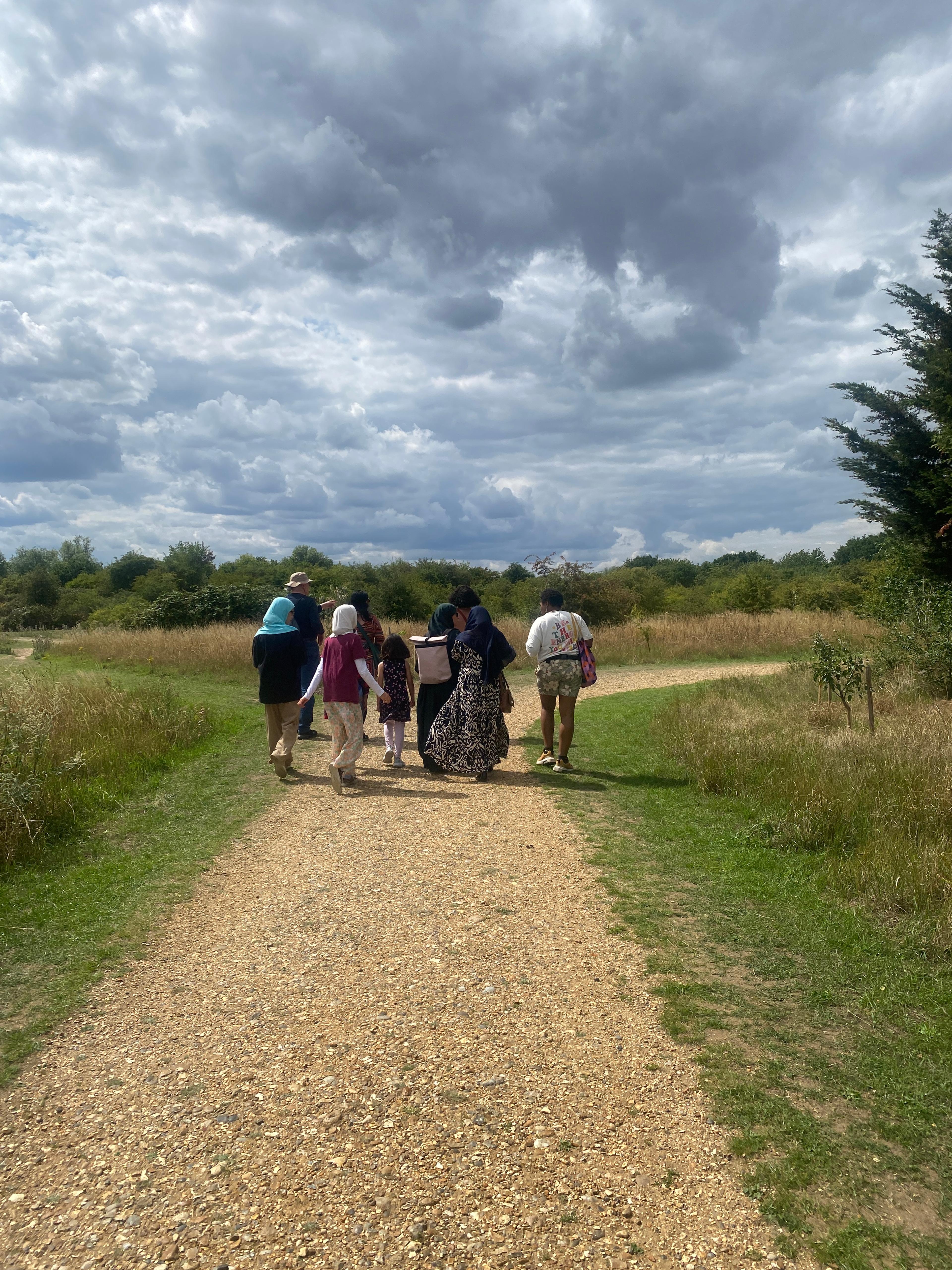 Dandelion Circles picking walk, Eastbrookend Country Park, Dagenham, 2025
