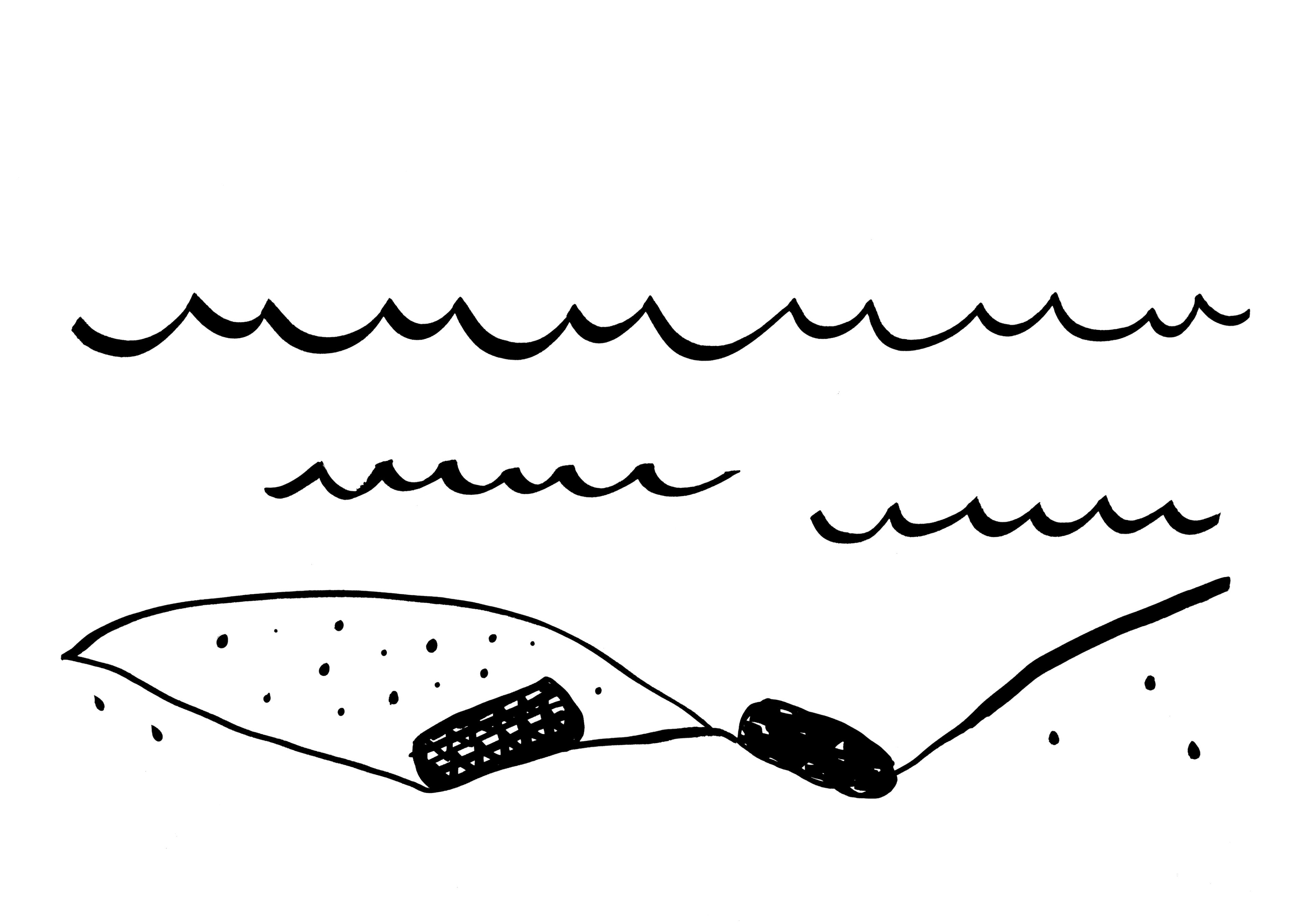 Aarden in de Polder, geological drawing, Wapke Feenstra, 2025