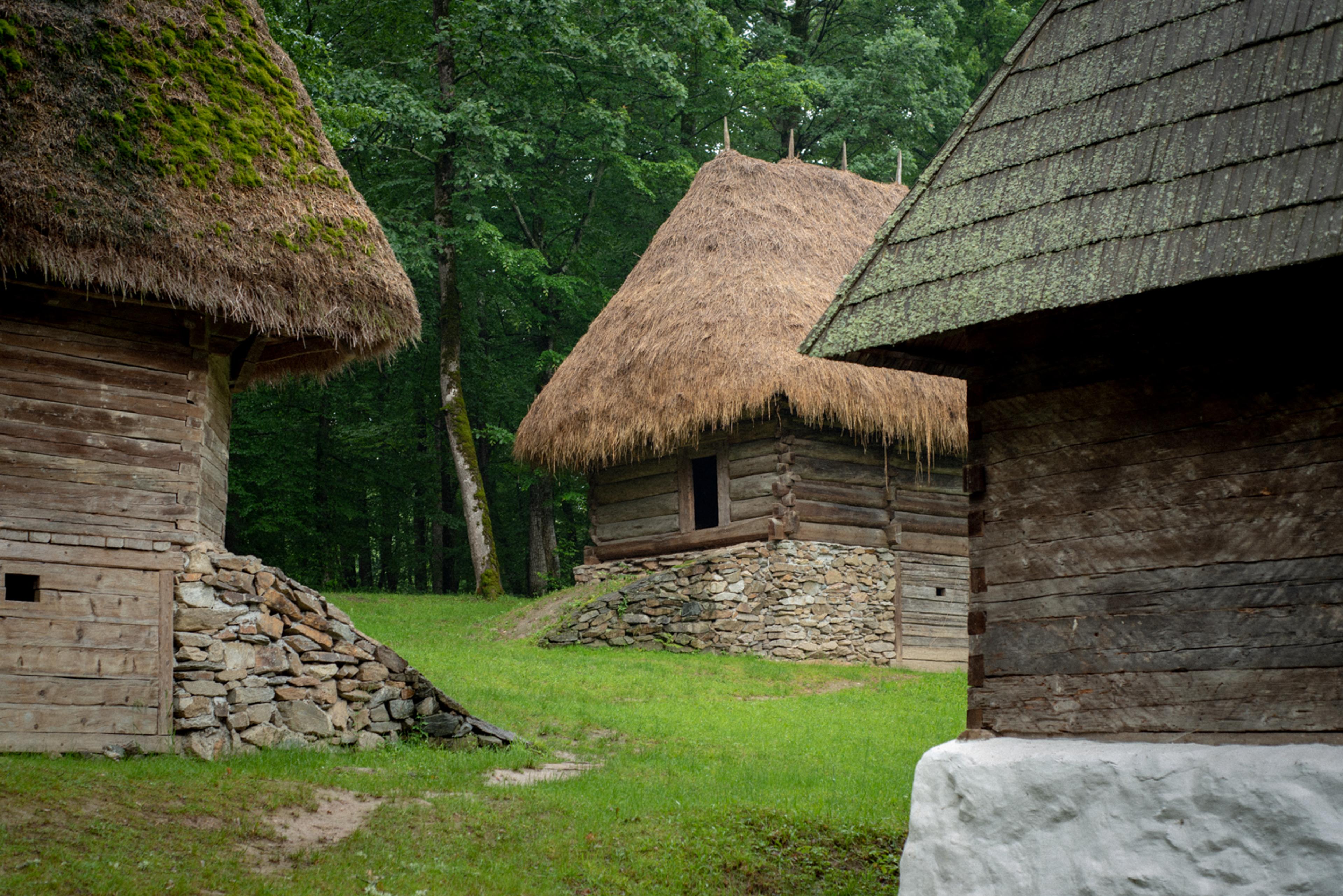 Traditional Romanian country side architecture