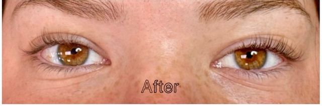 Lash Lift Before & After | Fine, Light-Colored Lashes Given Visible Shape — after
