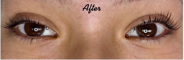 Lash Lift Before & After | Lashes Lifted Clear of a Low Lid Crease — after