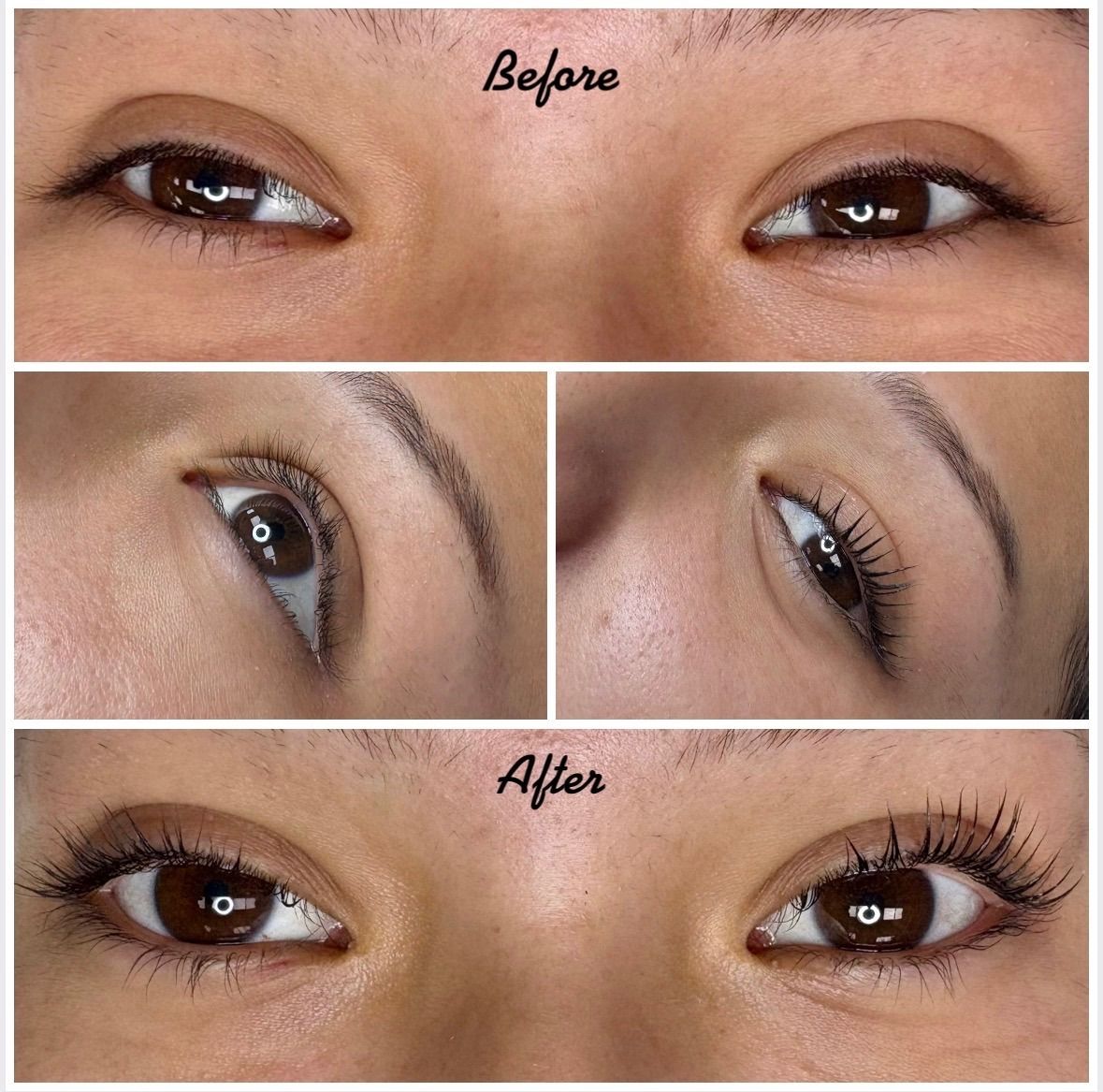 Lash Lift Before & After | Lashes Lifted Clear of a Low Lid Crease