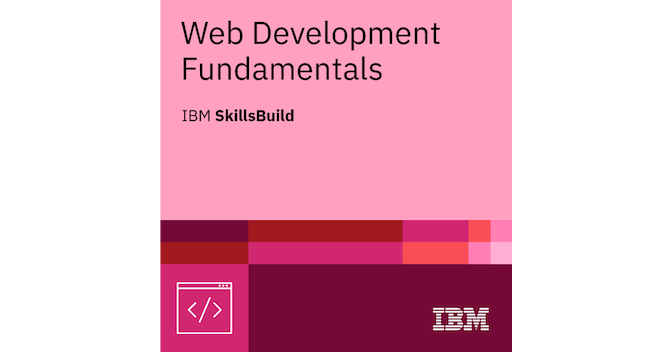 IBM SkillsBuild Web Development Fundamentals digital credential badge