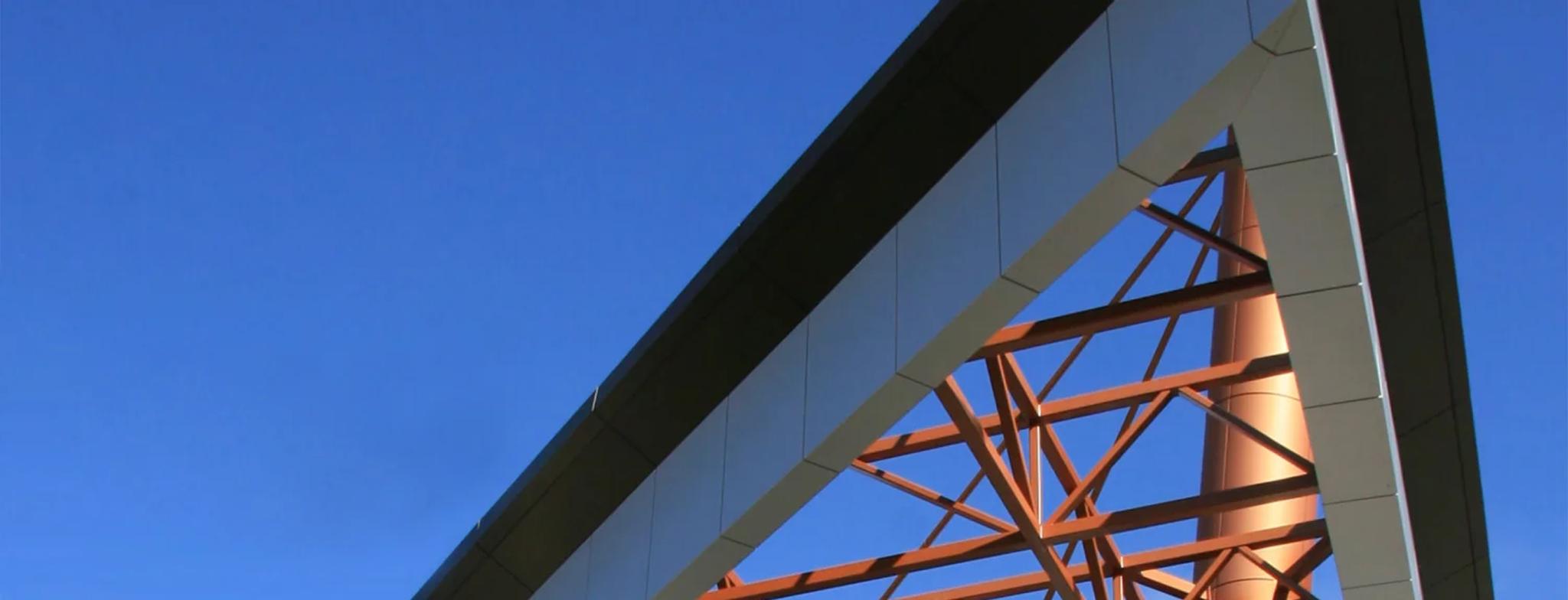 close up of the corner of a building