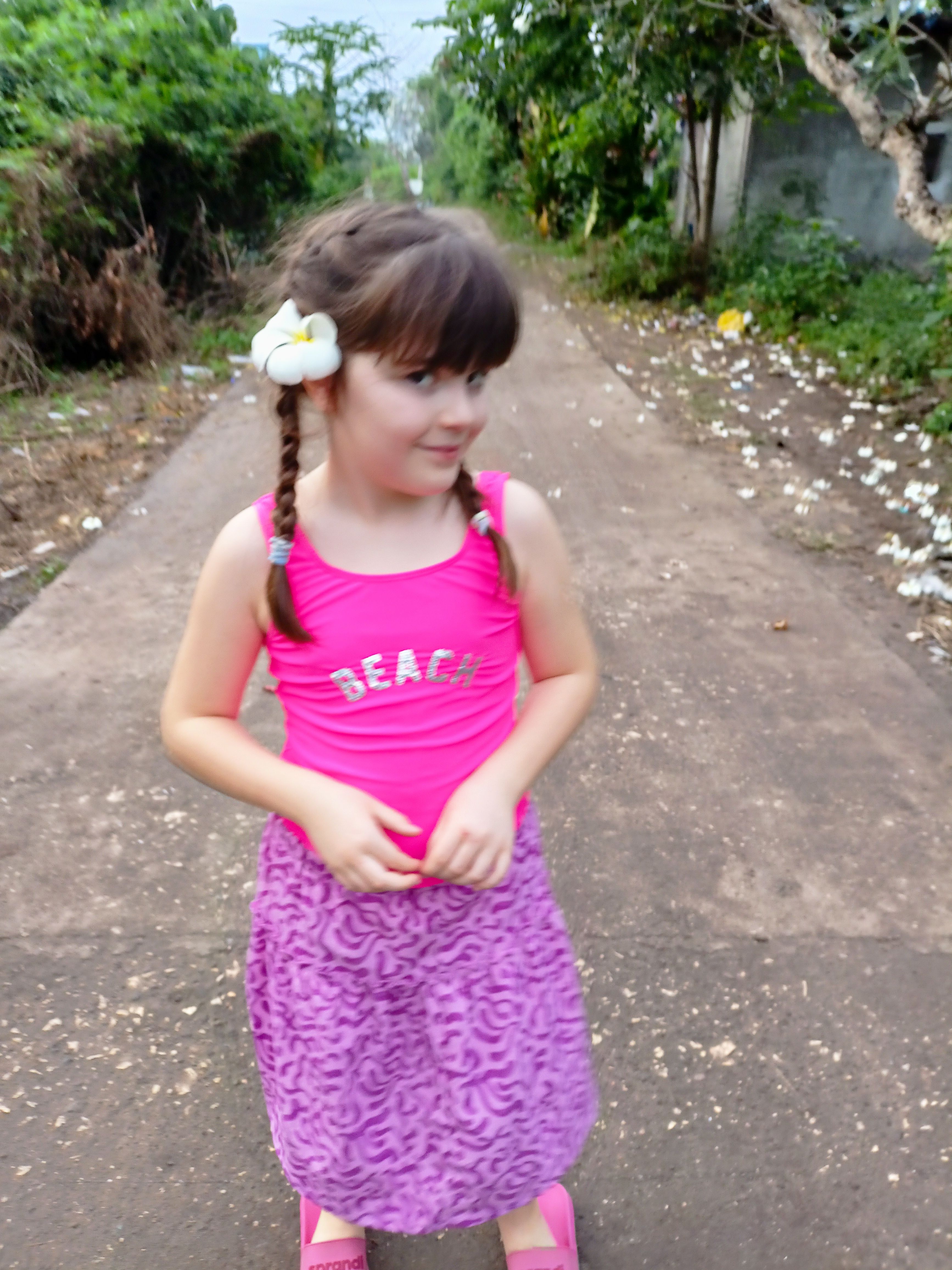 An attractive woman sunbathing