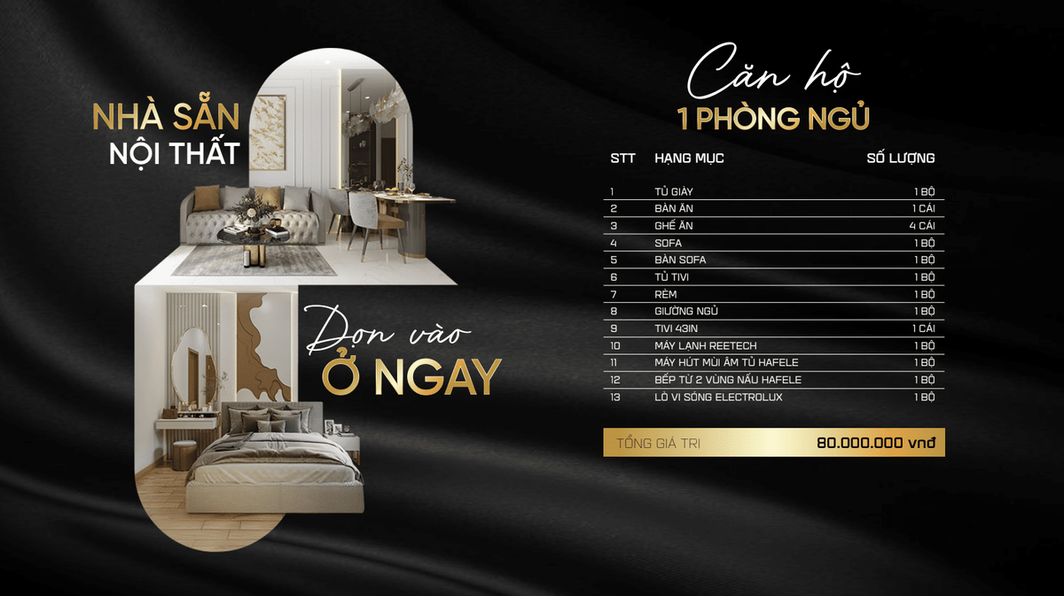 Thiết kế căn hộ 1 phòng ngủ