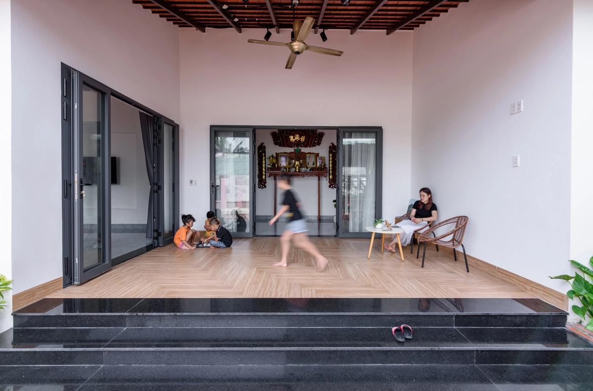 Không gian sinh hoạt chung liên hoàn sau cải tạo, tối ưu ánh sáng tự nhiên