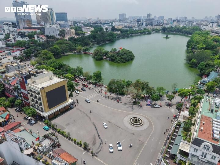 Phối cảnh quảng trường phía đông Hồ Hoàn Kiếm trong quy hoạch
