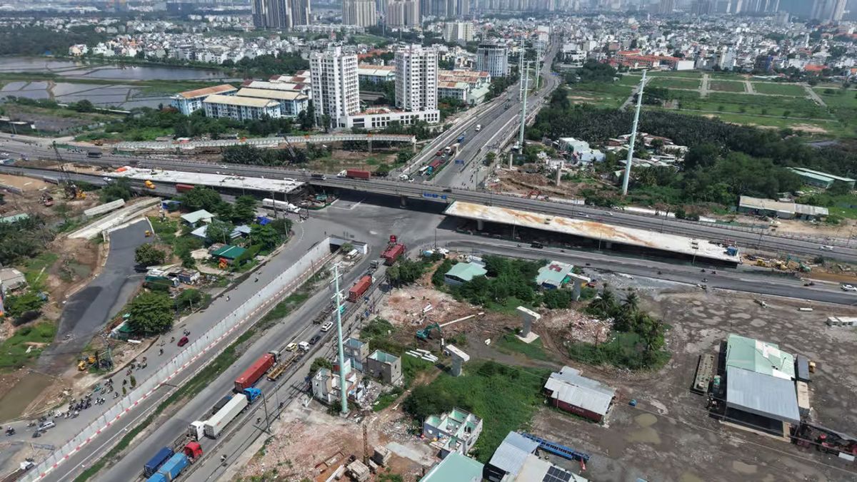 Tiến độ nút giao Mỹ Thủy