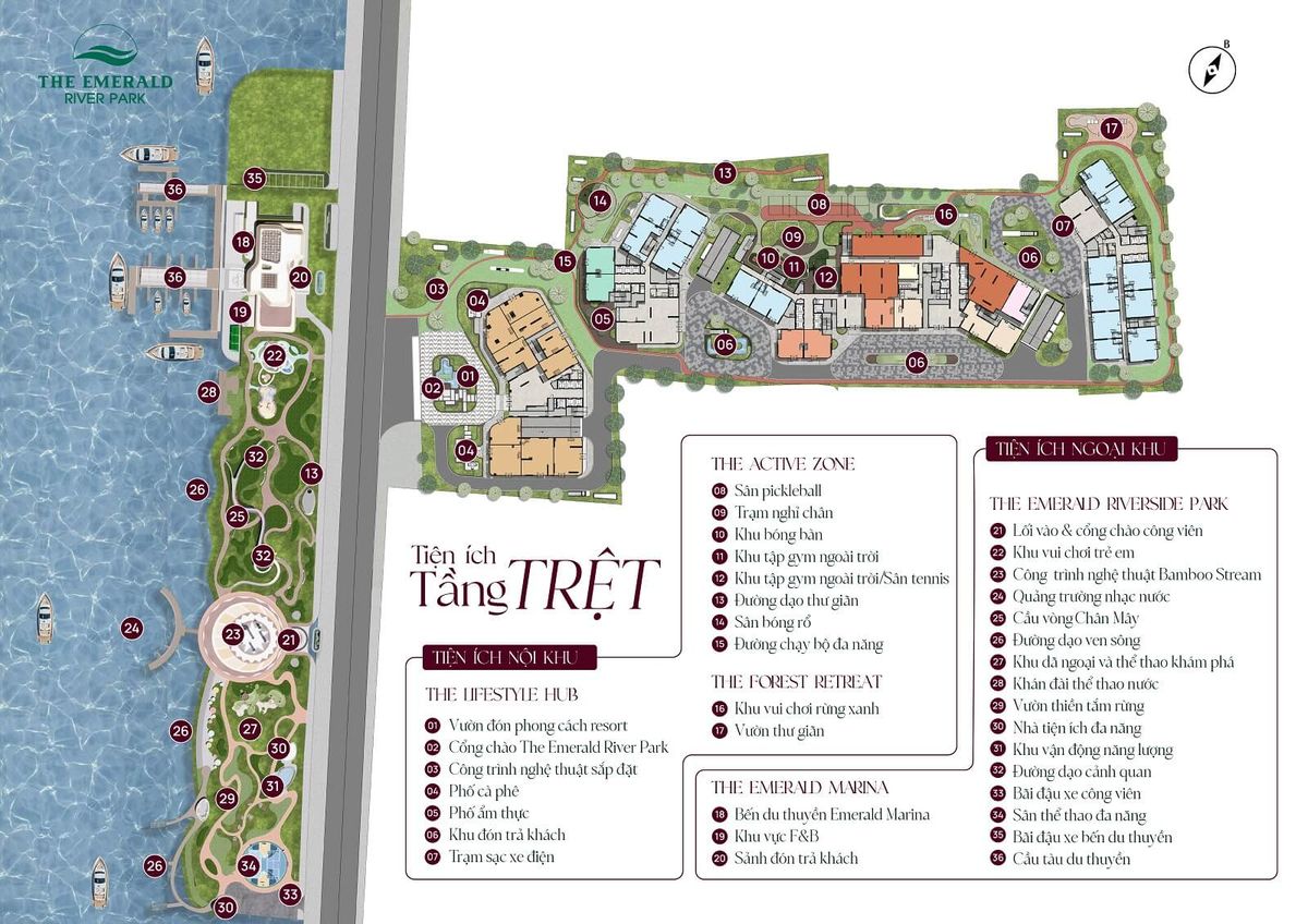 Tiện ích tầng trệt