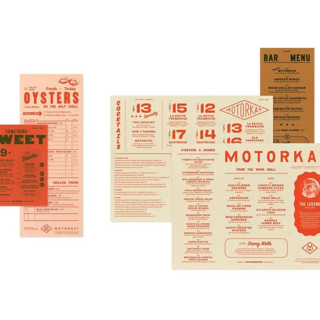 Menu &  brand design