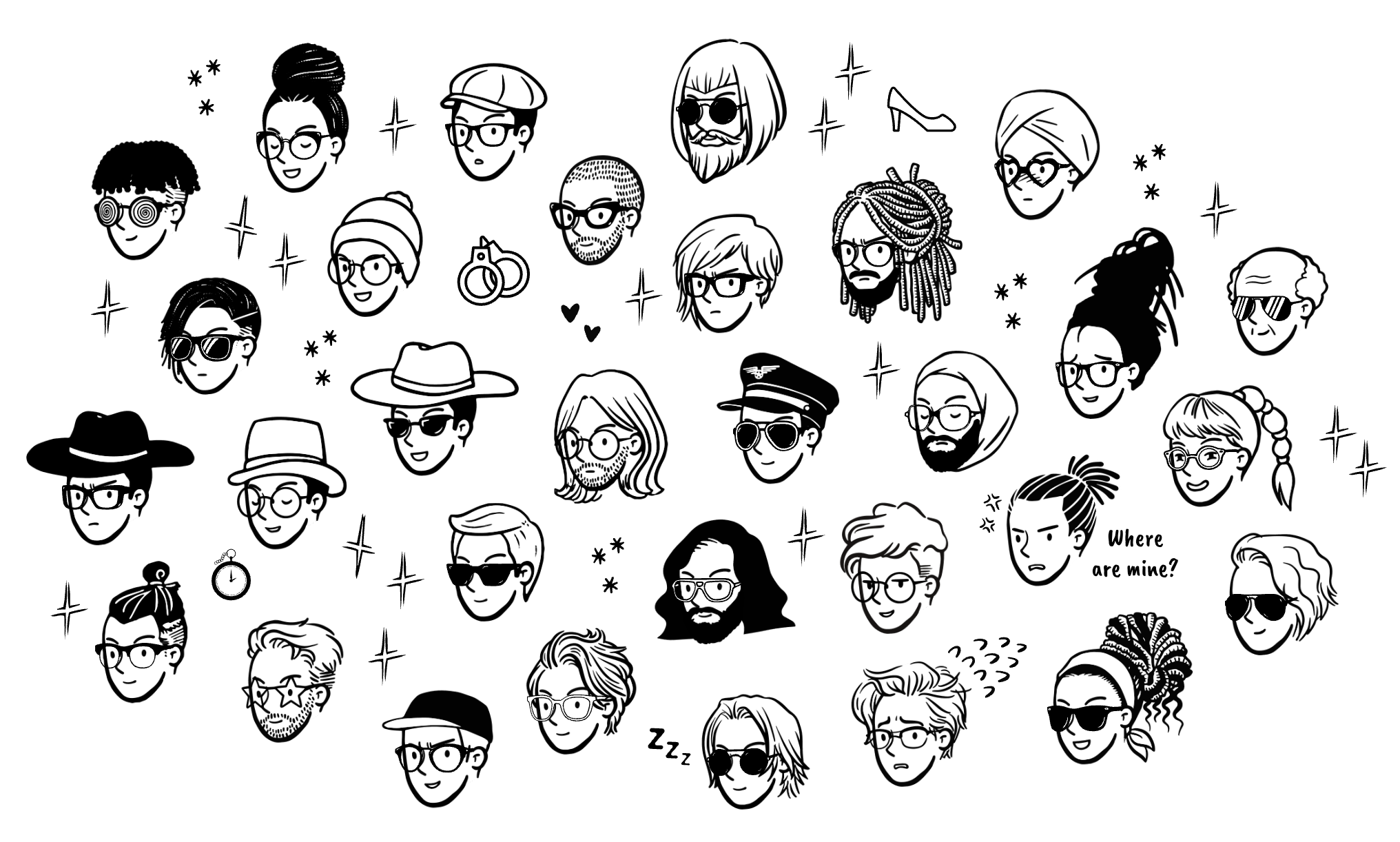 New eyewear and hairstyles