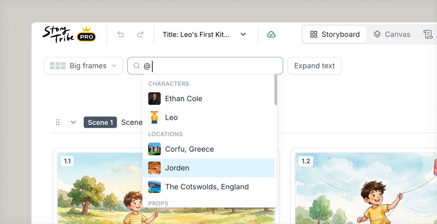 UI of search field in storyboard view