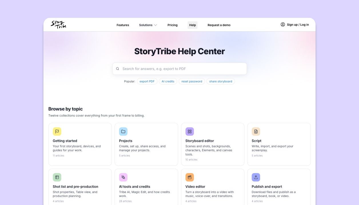 StoryTribe Help Center