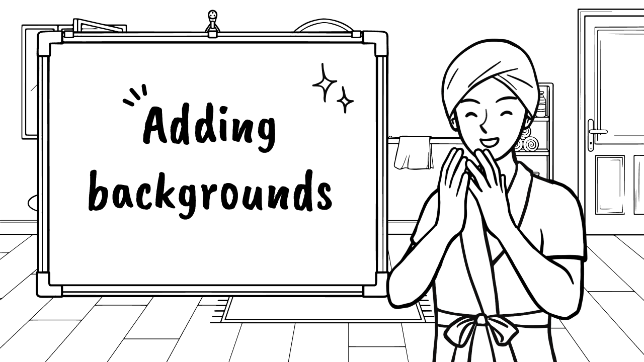 Adding a background to a shot
