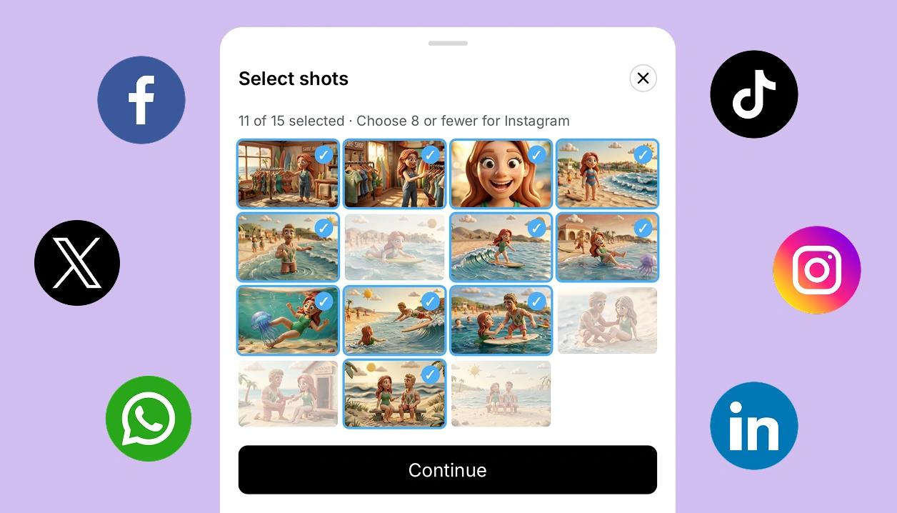 Social share on mobile