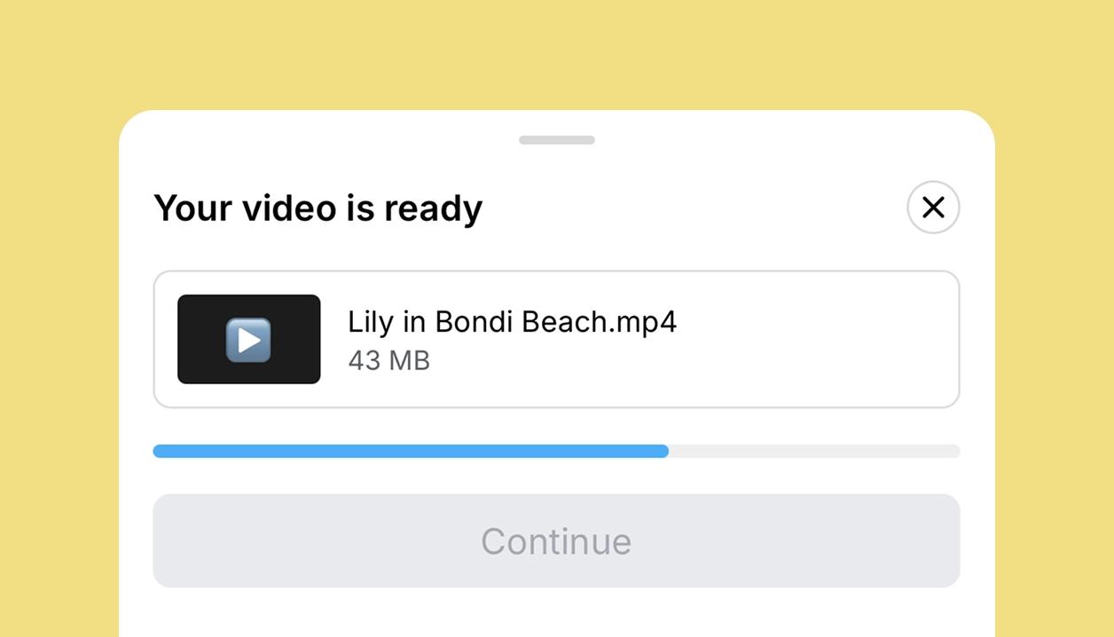 Download video on mobile