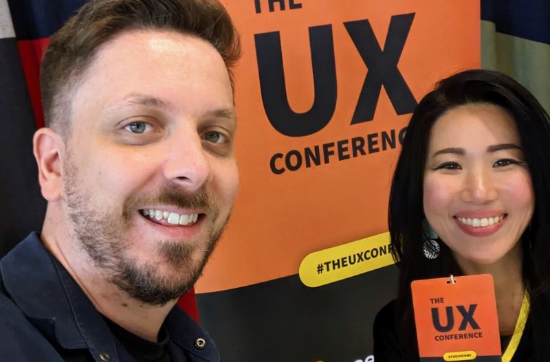 Yunmie & David at the UX Conference 2023 in London