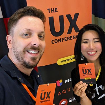 David and Yunmie @ The UX Conference 2023