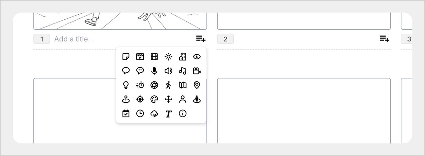 UI for adding scripts