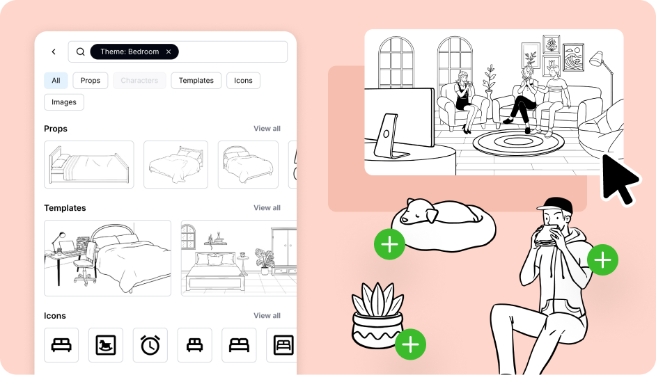 Ready-made templates & props