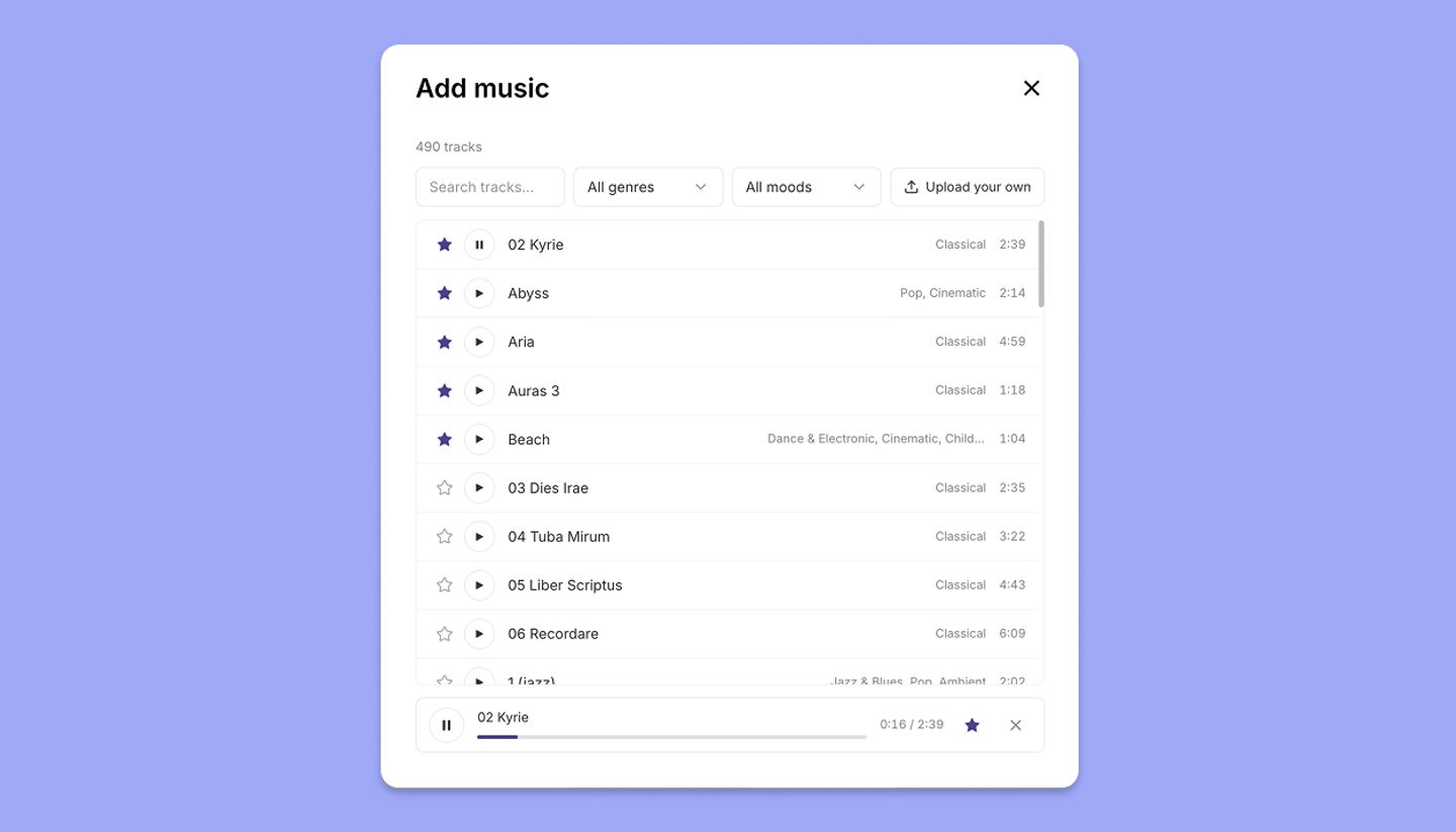 StoryTribe music library