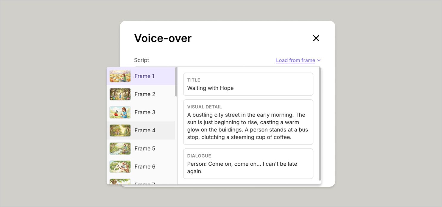 UI of loading scripts from frame