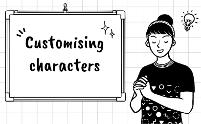 How to customize characters