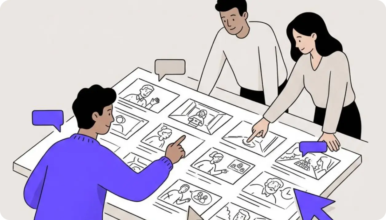 Team collaboration feature in StoryTribe
