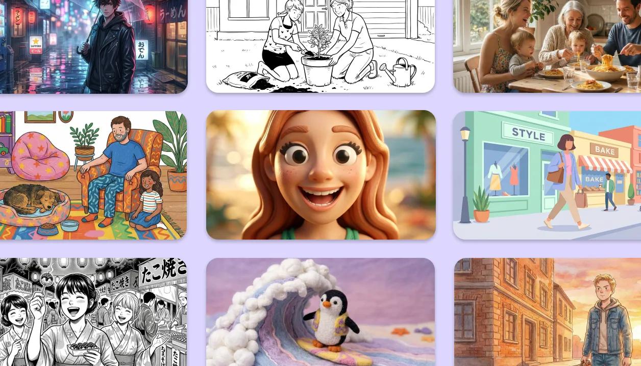 Editable layered AI-generated illustration