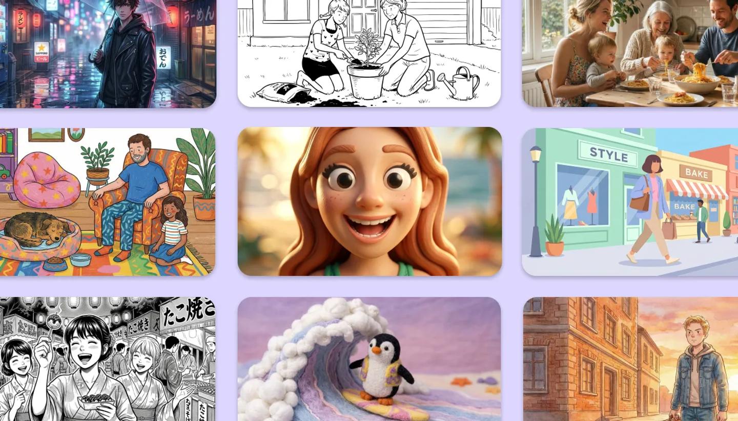 AI styles in StoryTribe