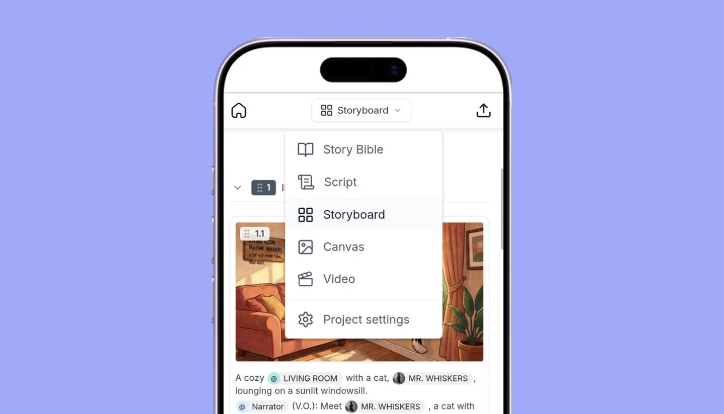 StoryTribe on mobile