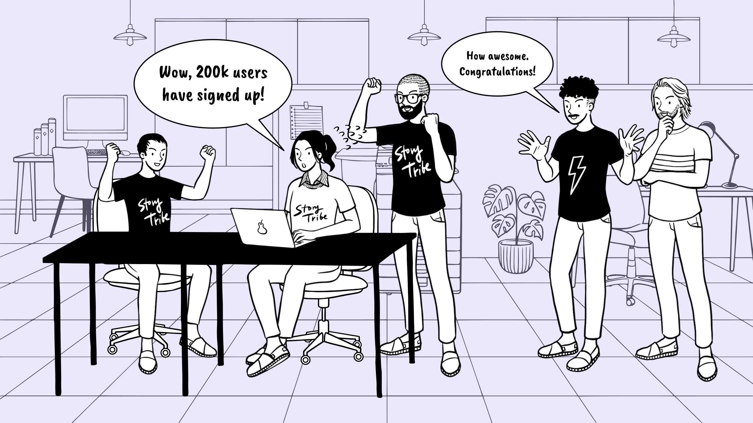 200k users signed up