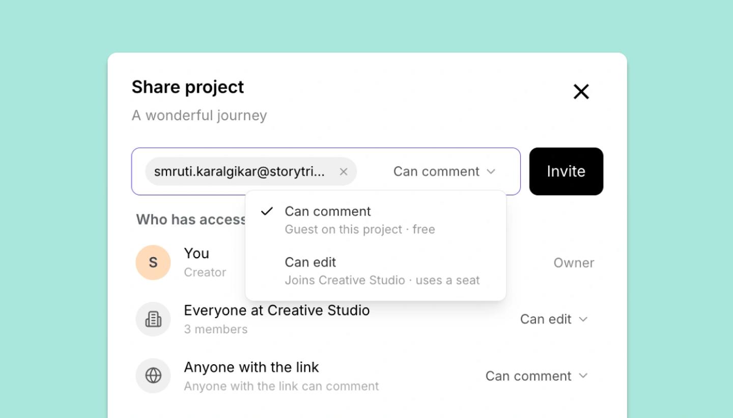 Invite some to edit