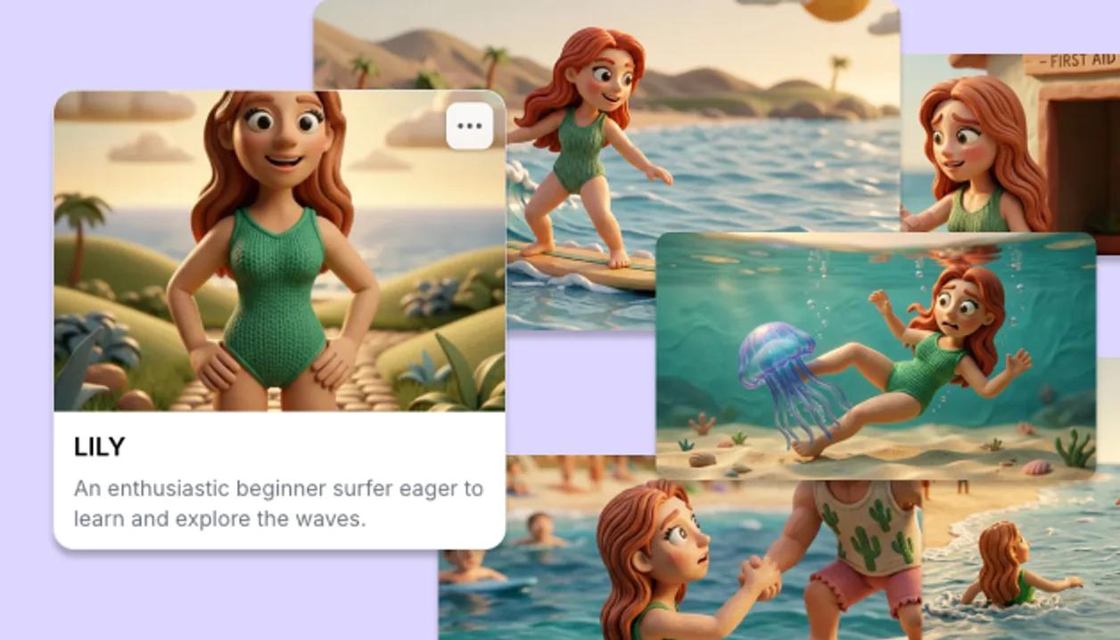 Character saved as an element appears with consistency
