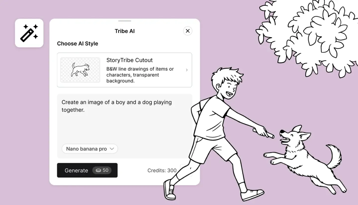 Using Tribe AI to generate images