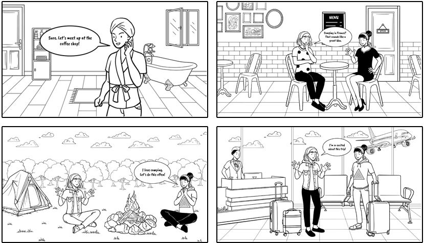 Storyboard created using StoryTribe