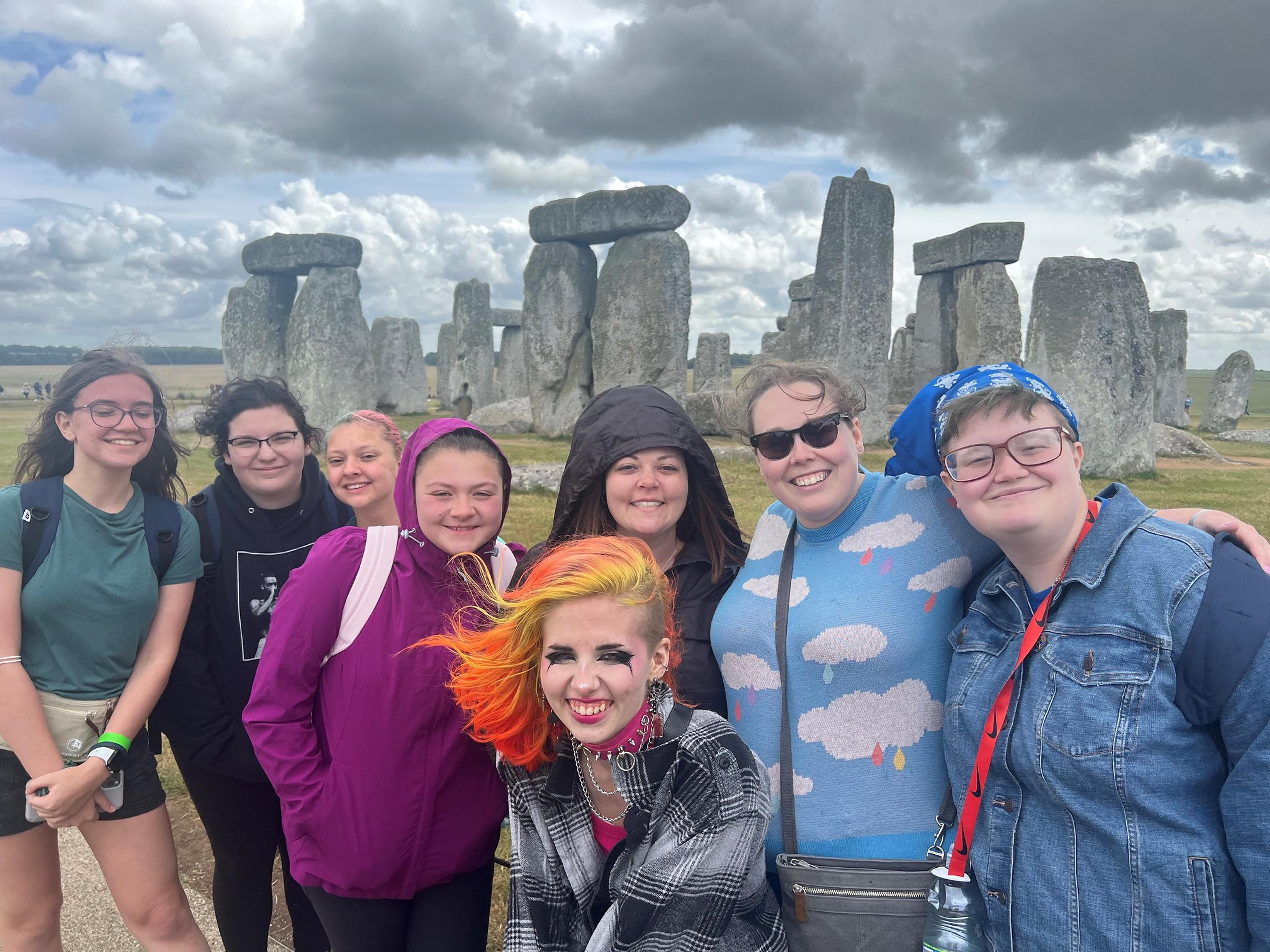 PA Cyber Students travel to Stonehenge 