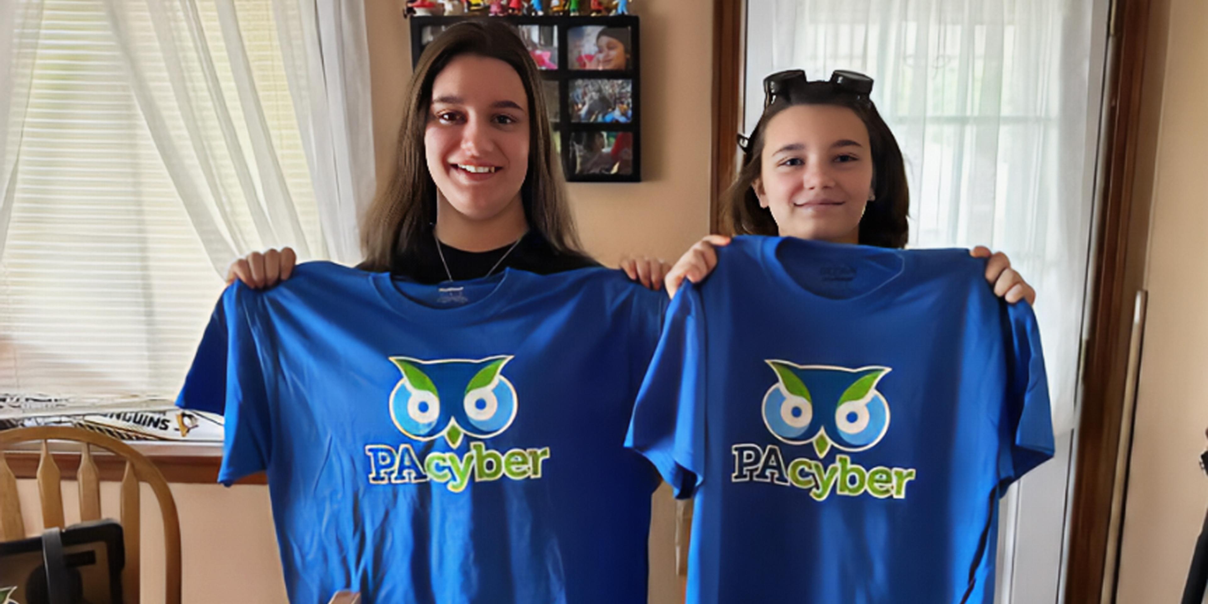 PA Cyber Students with PA Cyber Shirts
