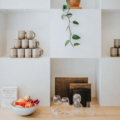 A shelf of objects in our Atlanta store.