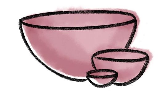 Rococo bowls drawing