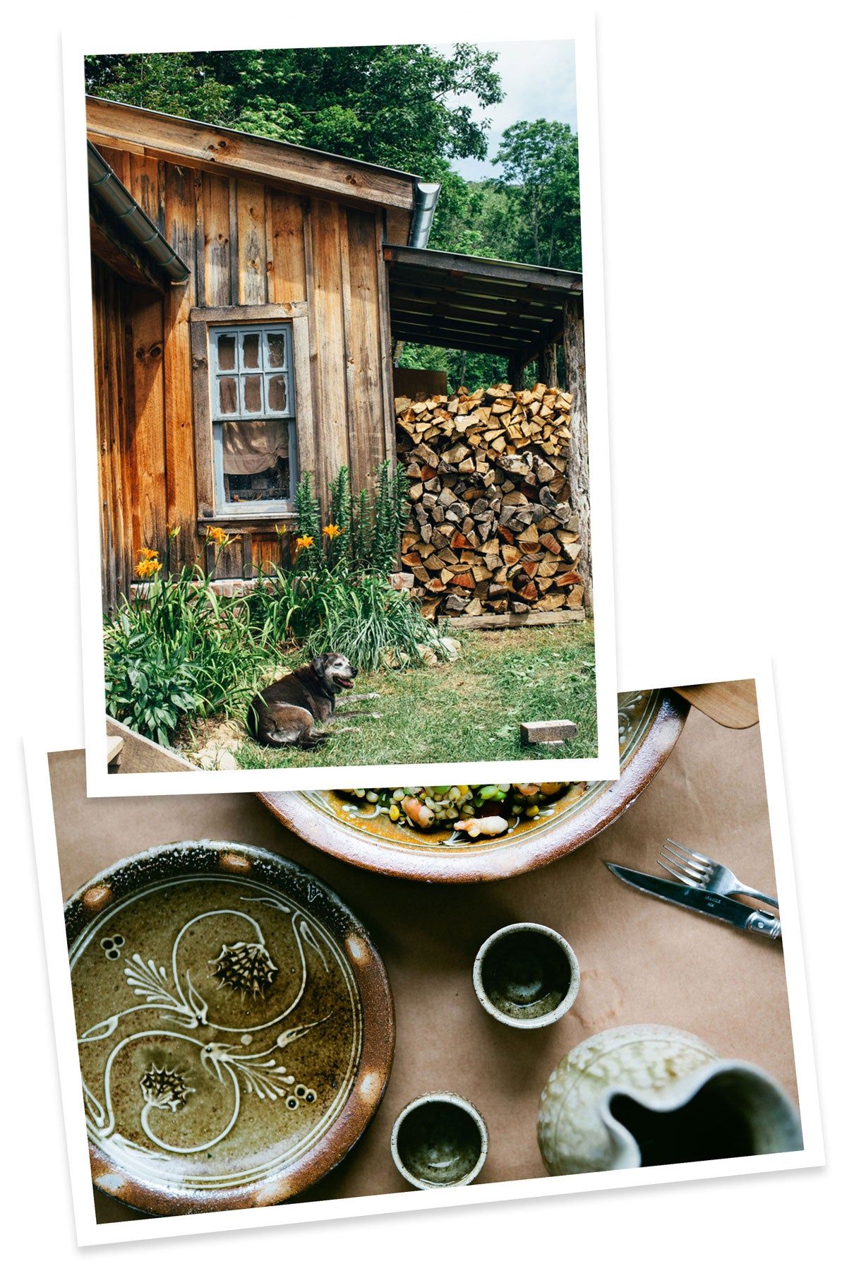 Original East Fork pottery at the company's first location on Ras Grooms Road outside of Asheville