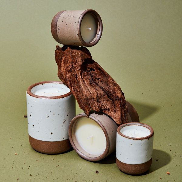Odd Woods Candle with piece of wood